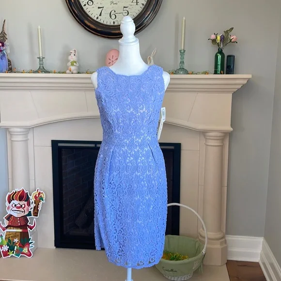 Shoshanna | Dresses | Shoshanna Lavender Nyla Lace Sheath Dress | Poshmark